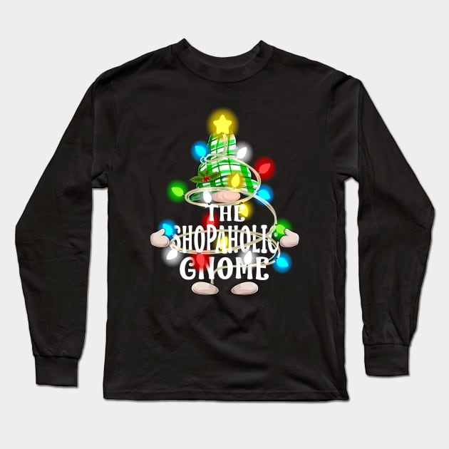 The Shopaholic Gnome Christmas Matching Family Shirt Long Sleeve T-Shirt by intelus